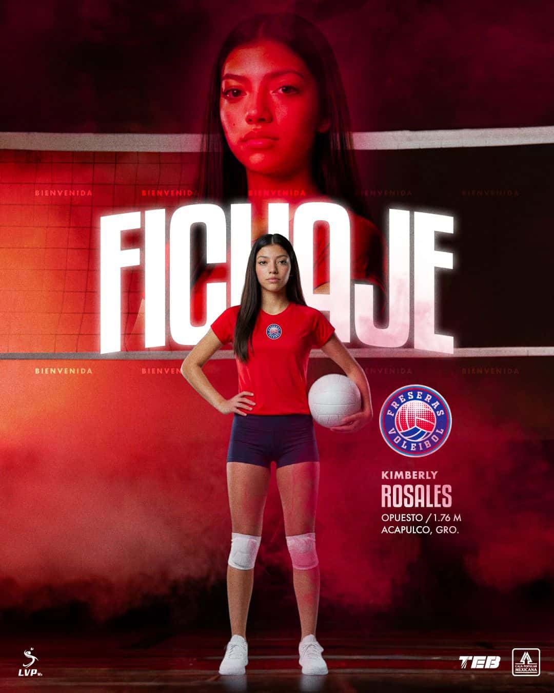 Freseras Voleibol suma juventud y versatilidad con la llegada de Kimberly Rosales